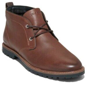 NIB Cole Haan Midland Lug Chukka Boots Dark Sequoia Leather 10.5 Water Resistant